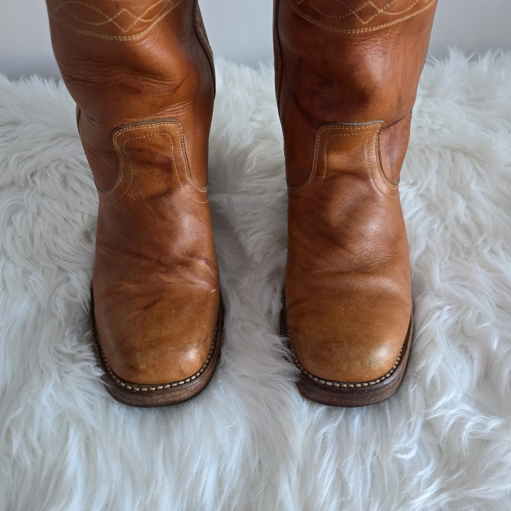 Vintage Stitching Horse Campus Boots Size 8 1/2D - Picture 6 of 16